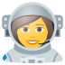 👩‍🚀 woman astronaut display on JoyPixels